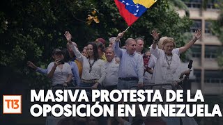 En vivo desde Venezuela Movilización en Caracas contra Maduro [upl. by Hadeis]