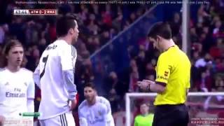 Manquillo Backflip After Ronaldo Foul Atletico Madrid vs Real Madrid  Copa Del Rey 2014 [upl. by Ahsilla960]