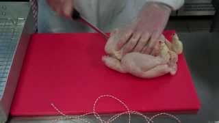 Trussing a chicken for roasting [upl. by Rosalie424]