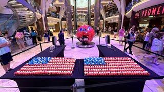 Royal Caribbean Symphony of the Seas United States National Anthem Performed  Veterans Celebration [upl. by Ynaffet]