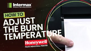 Honeywell PM45 HowTo Adjust the Burn Temperature  Intermax [upl. by Kylander]