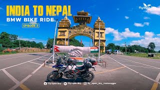 India to Nepal entry by BMW G310 GS Bike [upl. by Adeehsar]