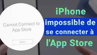 Comment réparer « Impossible de se connecter à lApp Store» sur votre iPhone [upl. by Henke780]