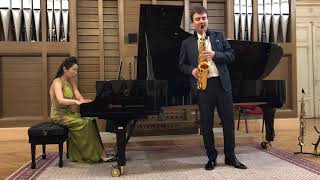 Denisov Sonata for Saxophone and Piano by Miha Rogina amp Sae Lee [upl. by Dalston]