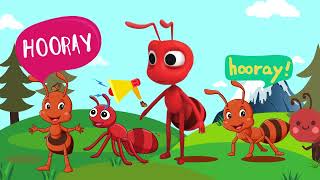 The Ants Go Marching  Counting with Ridz Play School  Nursery Rhymes  Kids Songs [upl. by Dlarrej584]