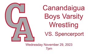 Canandaigua Boys Varsity Wrestling VS Spencerport 112923 [upl. by Rachel]