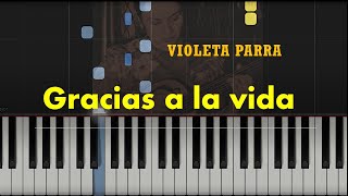 Gracias a la vida  Violeta Parra Piano [upl. by Shivers]