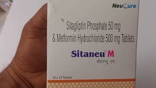 Sitaneu M Tablet  Sitagliptin Phosphate 50 mg amp Metformin Hydrochloride 500 mg Tablets  Sitaneu M [upl. by Adnyleb776]