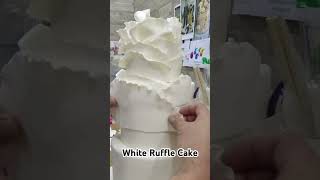 White Ruffle Cake [upl. by Ranilopa619]