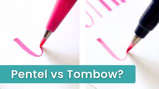 What you should know about Pentel vs Tombow Fudenosuke brush pens [upl. by Loy]