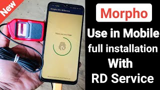 How to use morpho in Mobile  morpho rd service driver installation  MorphoMobile [upl. by Grani]