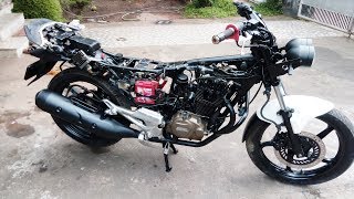 Hero Honda Karizma ZMR Mono Shock Modification [upl. by Utas]