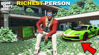 GTA 5  Franklin Become The Richest Person Ever In Gta 5 GTA 5 mods [upl. by Ainorev108]