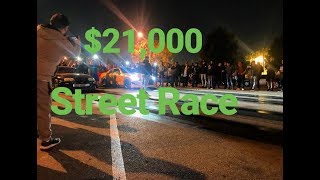 1503 SUPRA vs 714 GTR 21000 Street Race [upl. by Etnoek336]