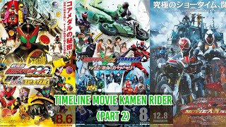 Timeline Movie Kamen Rider Era Heisei Part 2 [upl. by Etsirk394]