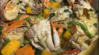 Eto ang ulam na gaganahan ka talagang kumain  Ginataang crab with gulay [upl. by Octavius]