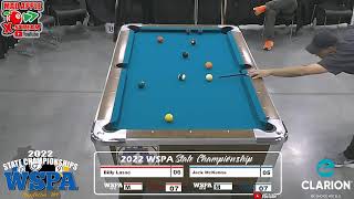 FINALS Masters 8 Ball WSPA 2022 State Championships [upl. by Ylrbmik]