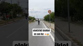 ELEKTRİKLİ BİSİKLET HIZ TESTİ elektriklibisiklet skyjet shorts [upl. by Idnib211]