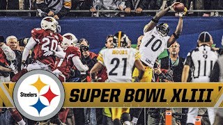 Santonio Holmes Incredible GameWinning TD in Super Bowl XLIII  Pittsburgh Steelers [upl. by Dambro]