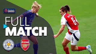 Full Match Leicester City v Arsenal  Barclays WSL 202425 [upl. by Liryc]