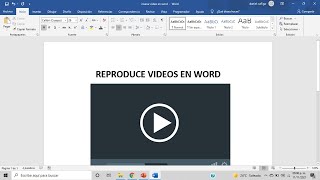 Reproduce videos en word Aprende a insertar videos en word [upl. by Fionnula810]