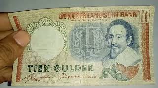 Rare Nederland 1953  10 Gulden Hugo de Groot Banknote [upl. by Alida]