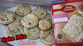 Cake Mix Cookies Recipe  QUICK amp Easy [upl. by Hannahoj699]