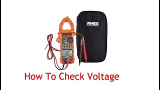 How To Use The Ames CM1000A ACDC Multimeter To check Voltage [upl. by Retsim989]