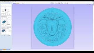 How to import a 3D STL file in Aspire VCarve 10 with i2R UCCNC 3D Medusa Face [upl. by Etsirhc269]