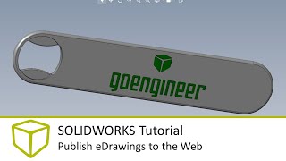 SOLIDWORKS Tutorial  Publish eDrawings to the Web [upl. by Antipas602]