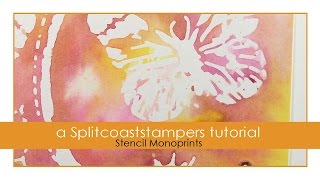 Stencil Monoprints [upl. by Aruasi]