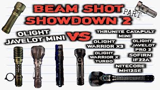 Olight Javelot Mini Beam shot comparison Part 2 Throwers [upl. by Keller]