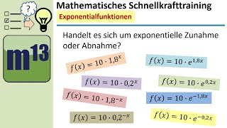 Beschreibt die Funktion exponentielle Zunahme oder Abnahme  MSTSerie [upl. by Valentijn586]