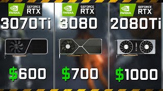 RTX 3070 Ti vs RTX 3080 vs RTX 2080 Ti Test in 12 Games 1440p 4K [upl. by Combes]