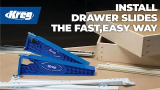 How To Install Drawer Slides The Fast Easy Way [upl. by Elleynod832]