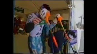 Alberto Tomba wins slalom I Lech 1994 [upl. by Norehs]