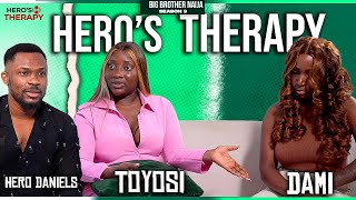 TOYOSI AND DAMI TAMI fight on Heros Therapy  Big brother naija Hero Daniels [upl. by Lucilla]