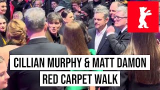 15022024 Berlin Cillian MurphyMatt Damon Red Carpet Walk at Berlinale Film Festival Opening [upl. by Lewis86]