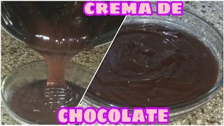 Como Hacer Una CREMA DE CHOCOLATE Súper FÁCIL PARA RELLENO O COBERTURA De Tortas [upl. by Els937]