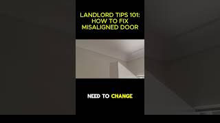 How To Fix Misaligned Doors [upl. by Adrahs180]