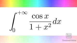 Integral of cosx1x2 complex analysis residus theorem [upl. by Munshi]