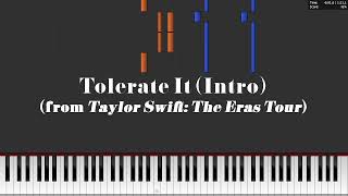 Tolerate It Eras Tour Intro by Taylor Swift Piano Tutorial amp Sheet Music [upl. by Doner]