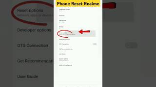 Phone reset kaise kare realme shorts [upl. by Treulich628]