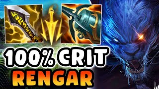 They never expect the 100 Crit Rengar Jungle [upl. by Collis]