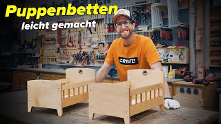 EInfach schnell und stabil DIY Puppenbetten [upl. by Sirrad]