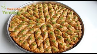 Böyle Çıtır Baklava Hiç Görmediniz Baklava Tarifi  Yıldız Baklava [upl. by Sower]