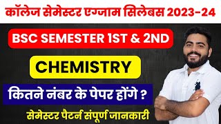 Rajasthan University BSC Part 1st Semester 1st amp 2nd Syllabus  Exam Pattern Practical Full Details [upl. by Dymphia]