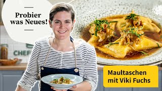 Viki macht badische Maultaschen  Probier was Neues  Chefkoch [upl. by Annahaj]