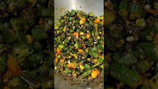 Kurkuri bhindi recipe 🤤shorts youtube [upl. by Kella]