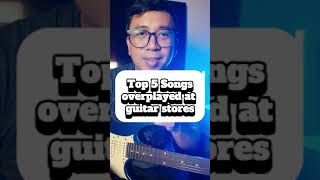 Top 5 BANNED songs to play at guitar stores [upl. by Naud]